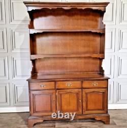 Vintage Wood Antique Style Oak Welsh Dresser Country Farmhouse Style Kitchen