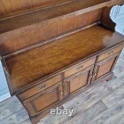 Vintage Wood Antique Style Oak Welsh Dresser Country Farmhouse Style Kitchen