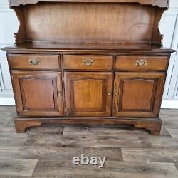 Vintage Wood Antique Style Oak Welsh Dresser Country Farmhouse Style Kitchen