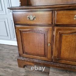 Vintage Wood Antique Style Oak Welsh Dresser Country Farmhouse Style Kitchen