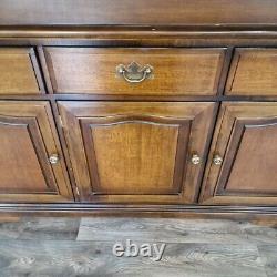 Vintage Wood Antique Style Oak Welsh Dresser Country Farmhouse Style Kitchen