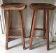 Vintage Wooden Bar Stools Breakfast Kitchen Room Pub Stool Furniture Set Retro