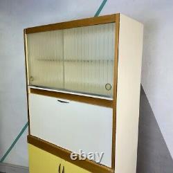 Vintage Yellow Kitchen Larder Storage Cupboard 1970s Mid Century Retro