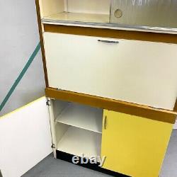 Vintage Yellow Kitchen Larder Storage Cupboard 1970s Mid Century Retro