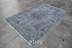 Vintage area rug, Handmade rug, Turkish kitchen rug, Wool rug 5.1x7.9 ft RR4459