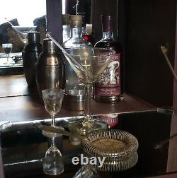 Vintage deco cocktail and drinks cabinet lovingly restored