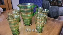 Vintage drinking glasses set