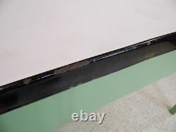 Vintage enamel topped 1950s Kitchen prep pastry table or vintage office desk