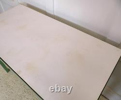 Vintage enamel topped 1950s Kitchen prep pastry table or vintage office desk