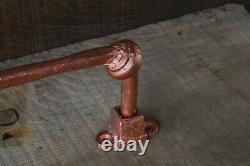 Vintage foot rail, gold, home bar, metal, cast iron, bar, kitchen