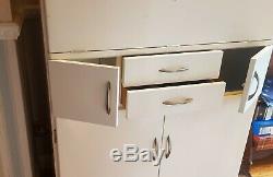 Vintage kitchen larder cupboard Hygena, 50's/60's, off-white, nice original condtn