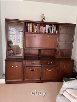 Vintage lounge drinks /display cabinet and matching smaller sideboard cabinet