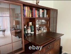 Vintage lounge drinks /display cabinet and matching smaller sideboard cabinet