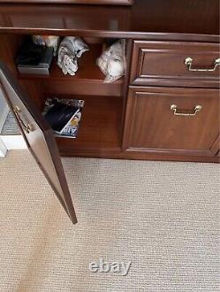 Vintage lounge drinks /display cabinet and matching smaller sideboard cabinet