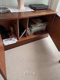 Vintage lounge drinks /display cabinet and matching smaller sideboard cabinet