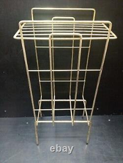 Vintage metal brass tone 2 Tier Shelf Stand Duchin Creations B-25S Storage Rack