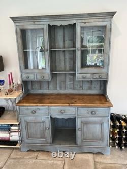 Vintage painted Welsh Dresser from John Lewis Solid Wood/2 glazed upper doors