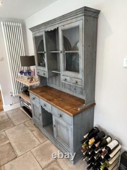 Vintage painted Welsh Dresser from John Lewis Solid Wood/2 glazed upper doors