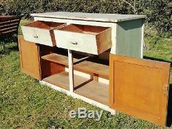 Vintage retro 1960's Kitchenette Kitchen Unit sideboard cupboard drawers pine