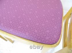 Vintage retro 1970s Kitchen beech dining chairs ex Formica table Ben chairs