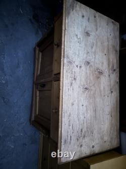 Vintage retro Antique Kitchen Bathroom Storage Sink cabinet Wooden Unit Cupboard