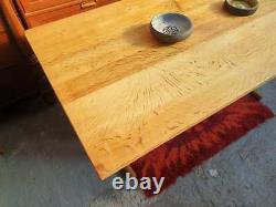 Vintage retro Danish design Mid Century oak wood kitchen dining table work desk