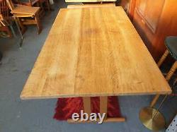 Vintage retro Danish design Mid Century oak wood kitchen dining table work desk