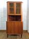 Vintage Retro Danish Mid Century Teak Corner Display Cabinet Cupboard