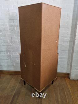Vintage retro Danish mid century teak corner display cabinet cupboard