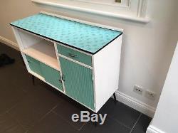 Vintage/retro Kitchen Larder/Cupboard 1950s 1960s Blue & white storage