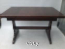 Vintage retro Mid Century wood kitchen dining Ercol table extending farmhouse