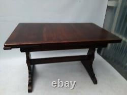 Vintage retro Mid Century wood kitchen dining Ercol table extending farmhouse