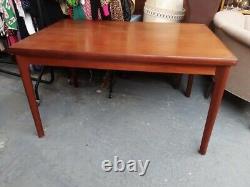 Vintage retro Mid Century wooden teak kitchen dining table Danish work desk 60's