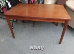 Vintage retro Mid Century wooden teak kitchen dining table Danish work desk 60's