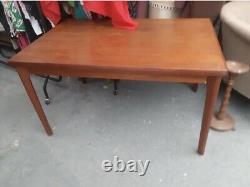 Vintage retro Mid Century wooden teak kitchen dining table Danish work desk 60's