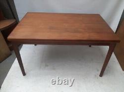 Vintage retro Mid Century wooden teak kitchen dining table Danish work desk 60's
