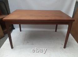 Vintage retro Mid Century wooden teak kitchen dining table Danish work desk 60's