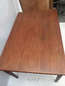 Vintage retro Mid Century wooden teak kitchen dining table Danish work desk 60's