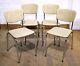 Vintage Retro Mid Century Norsy Vinyl And Chrome Diner Kitchen Chairs
