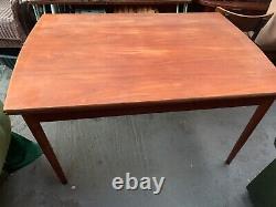 Vintage retro antique Danish mid century extending kitchen dining table MCM 70s