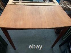 Vintage retro antique Danish mid century extending kitchen dining table MCM 70s