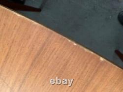 Vintage retro antique Danish mid century extending kitchen dining table MCM 70s