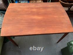 Vintage retro antique Danish mid century extending kitchen dining table MCM 70s