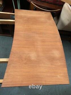Vintage retro antique Danish mid century extending kitchen dining table MCM 70s