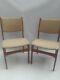 Vintage Retro Antique Danish Mid Century Teak Wooden Kitchen Dining Chairs X 6
