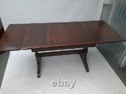 Vintage retro antique Ercol mid century wooden kitchen dining table extending