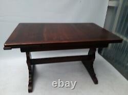 Vintage retro antique Ercol mid century wooden kitchen dining table extending