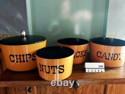 Vintage retro kitchen canisters EXTREMELY RARE 1950S JAPAN