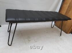 Vintage retro mid century kitchen dining cafe wooden MCM chair bench seat