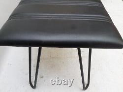 Vintage retro mid century kitchen dining cafe wooden MCM chair bench seat